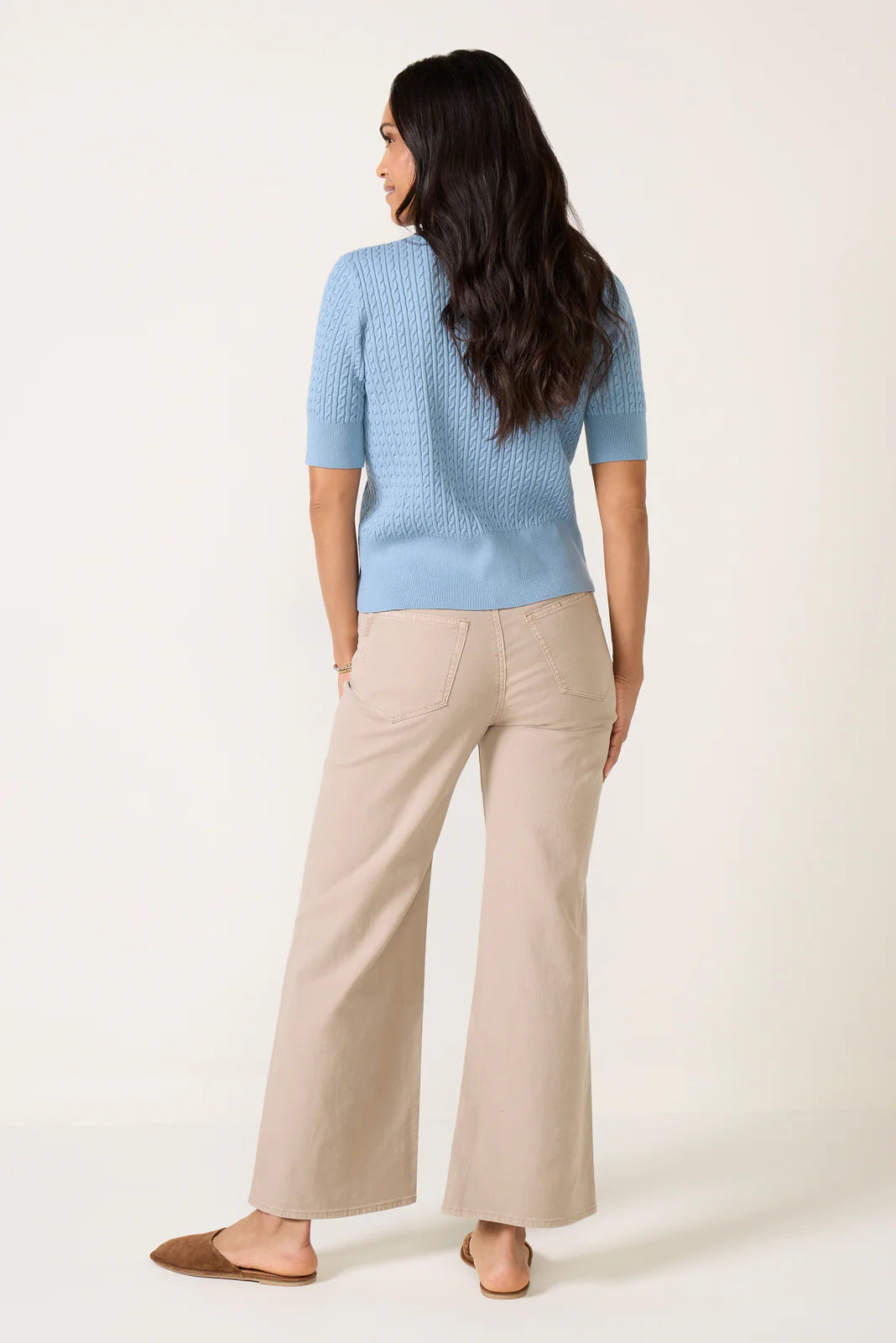 Ari w Waistband Tie Wide Leg Pant