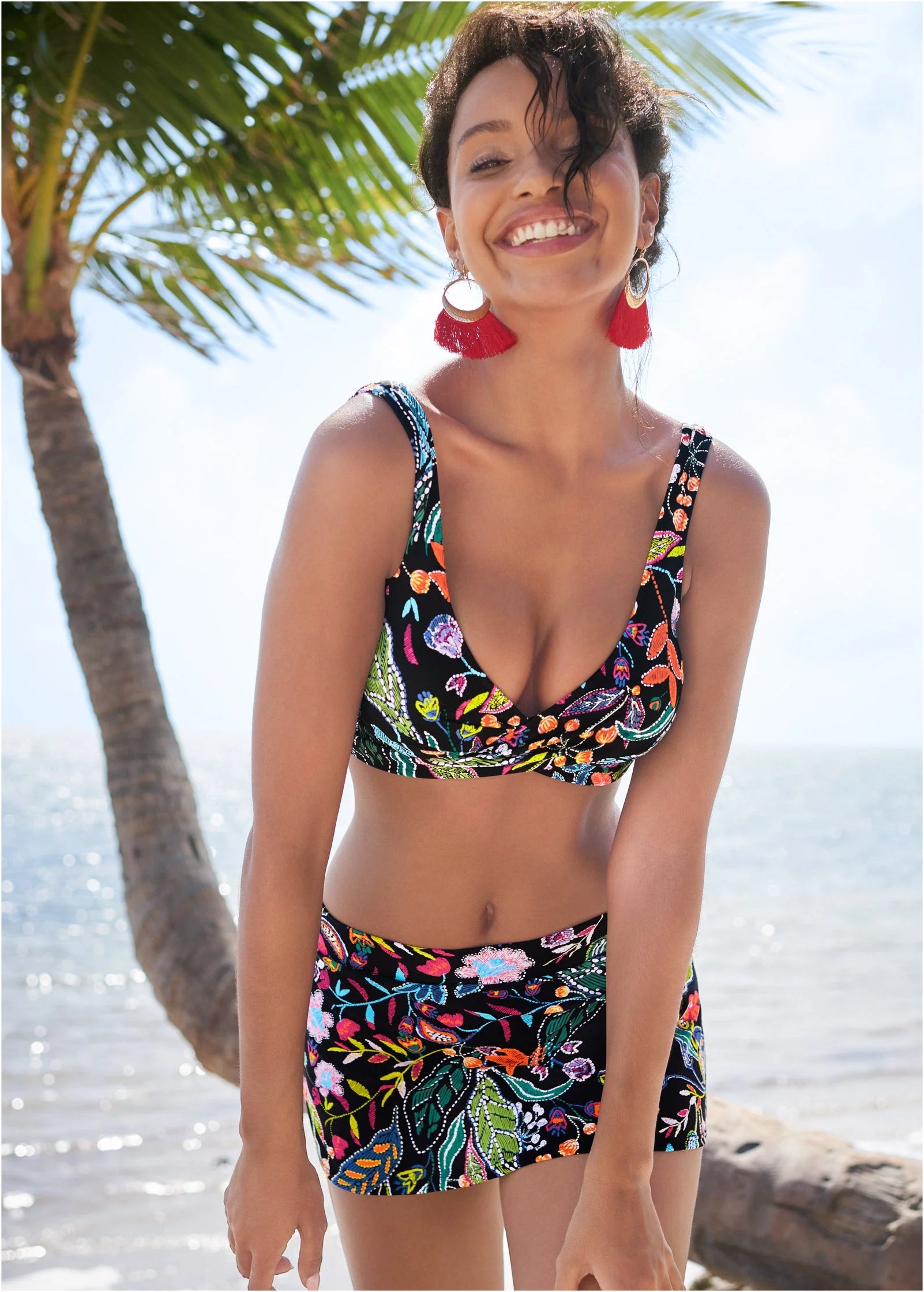Lovely Lift Wrap Top Midnight Elegance