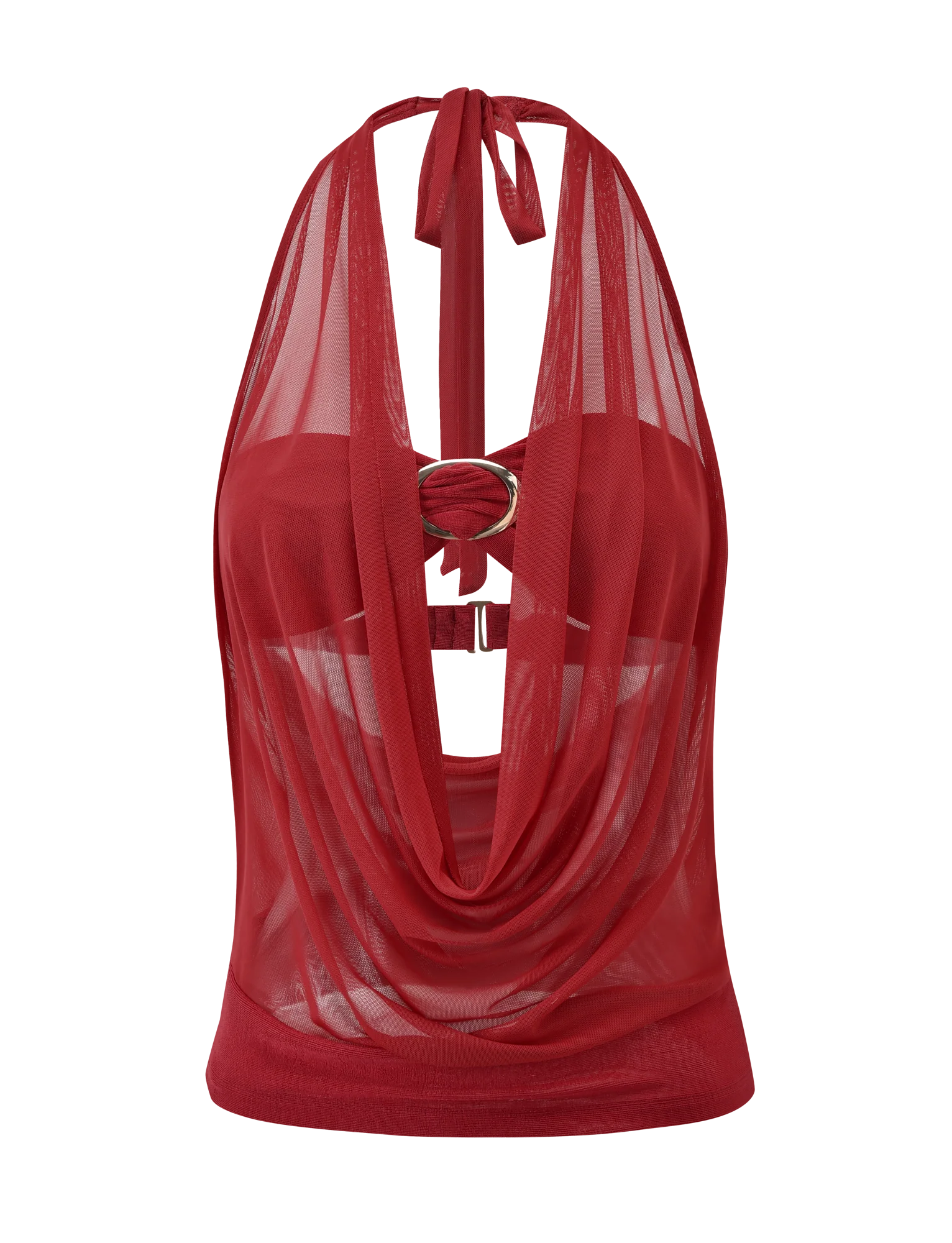 MAKENA TWO PIECE TOP RED