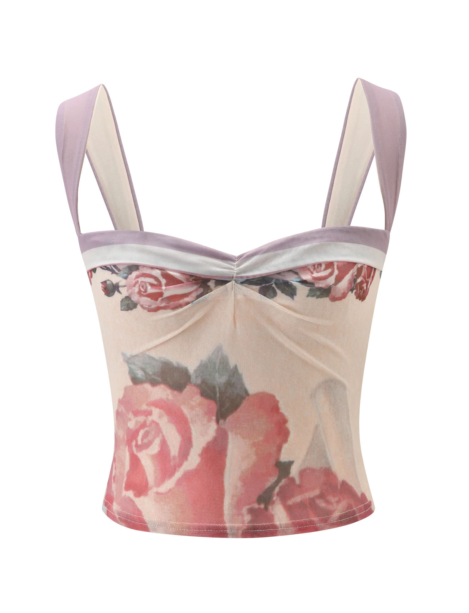 RAFFIE PRINTED CORSET POSTCARD FLORAL
