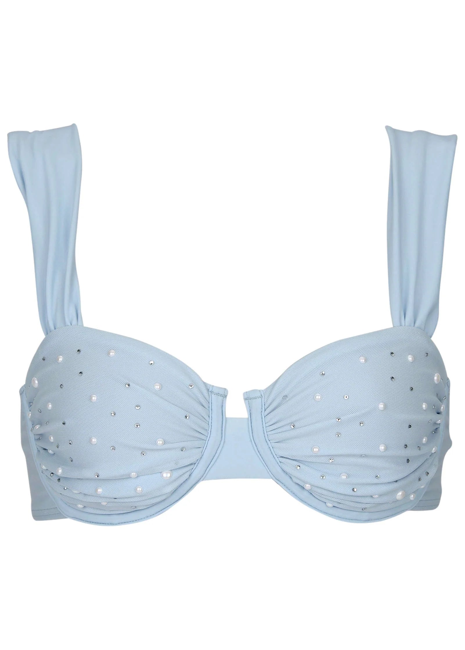 Balconette Bikini Top Light Blue