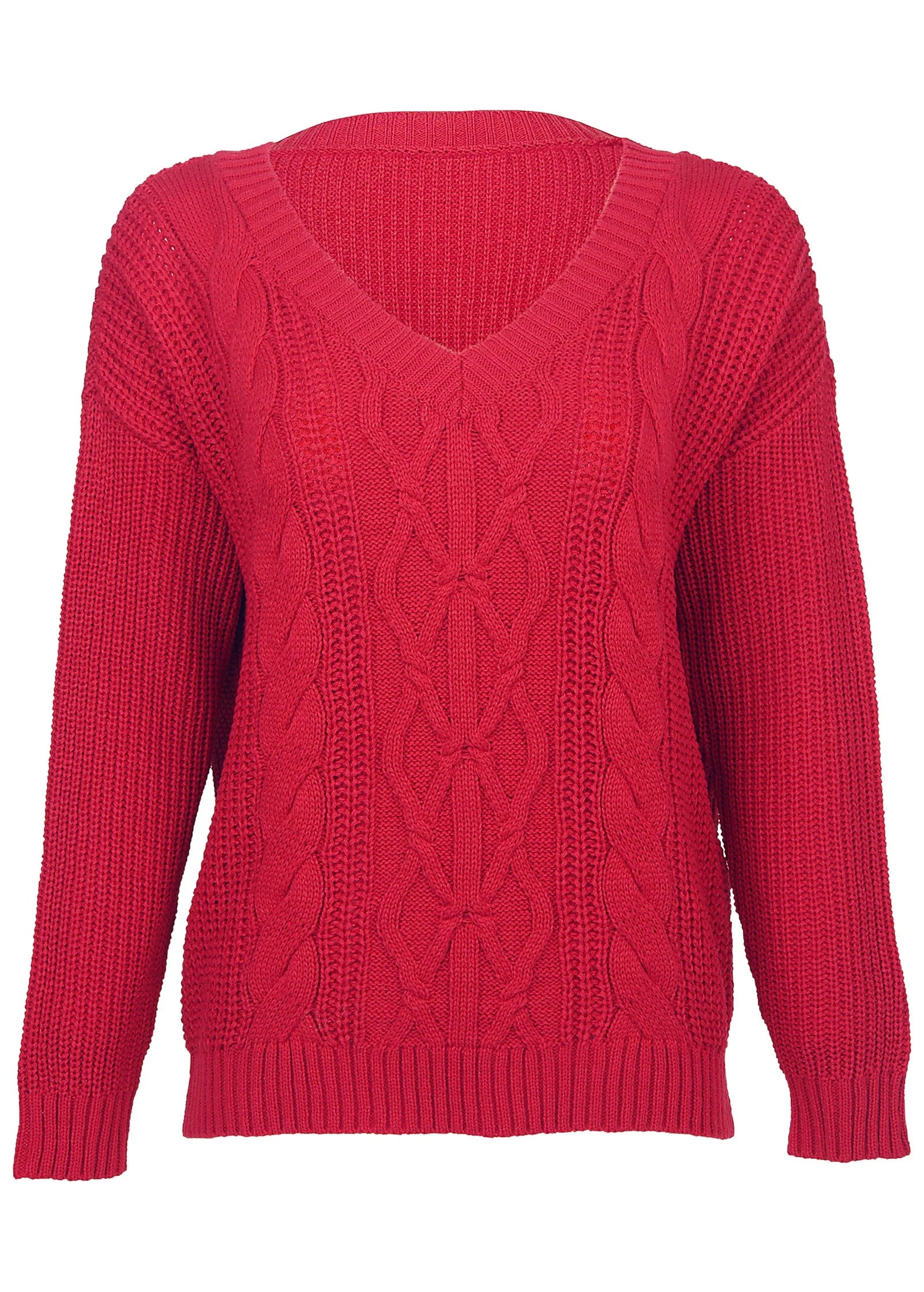 Cable Knit Sweater Barberry