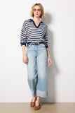 Kimberly Stripe Tipping Pullover