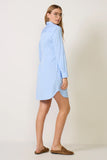 Relaxed Fit Tie Shirt Dress