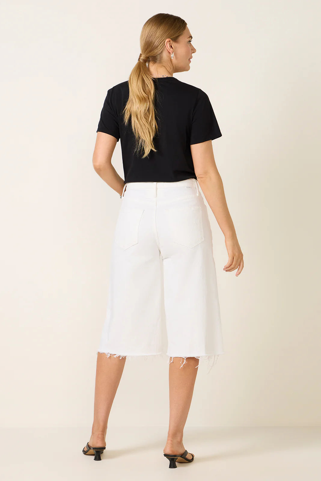 The Whole Lot Zip Twist Fray Shorts