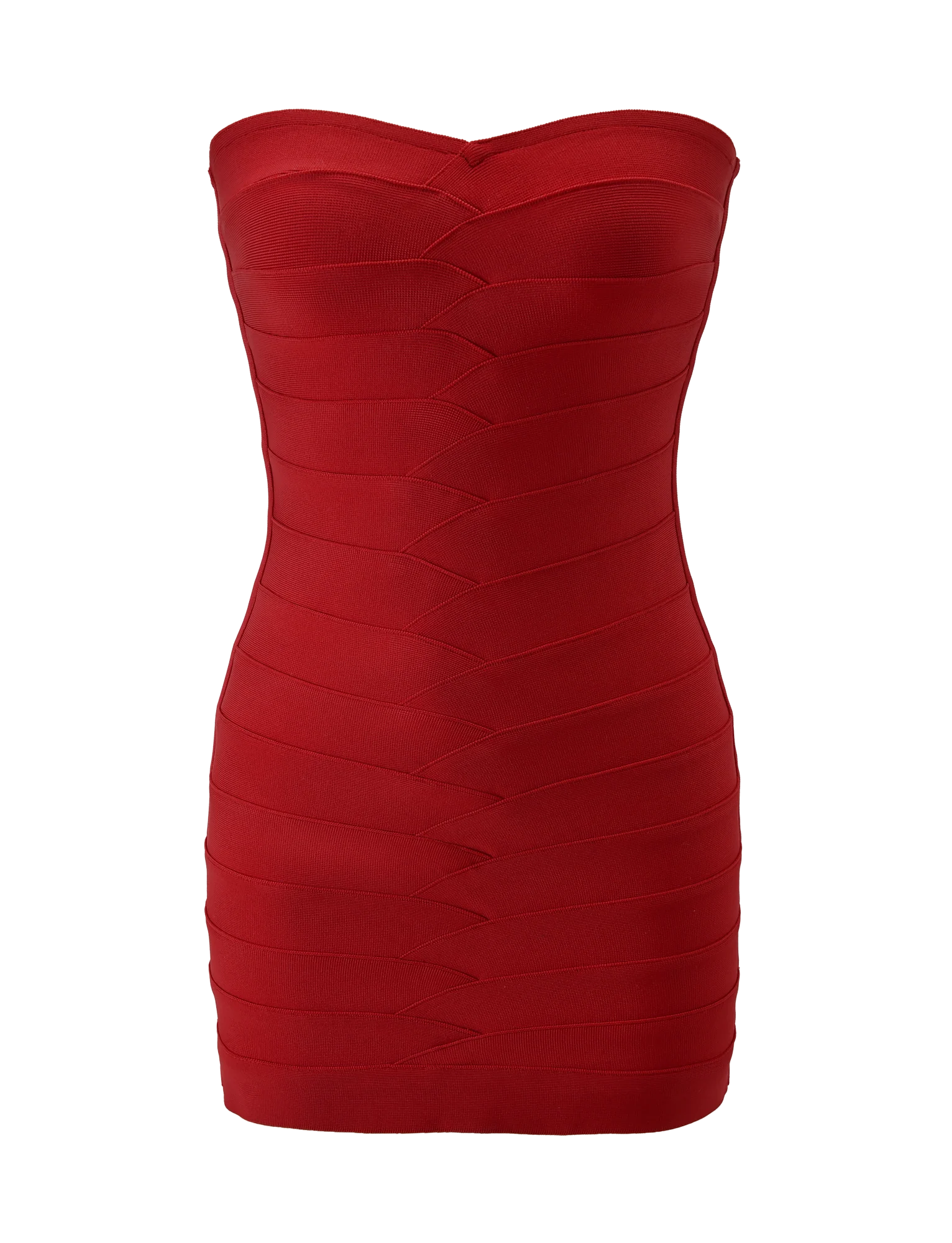 NIYA BANDAGE DRESS RED