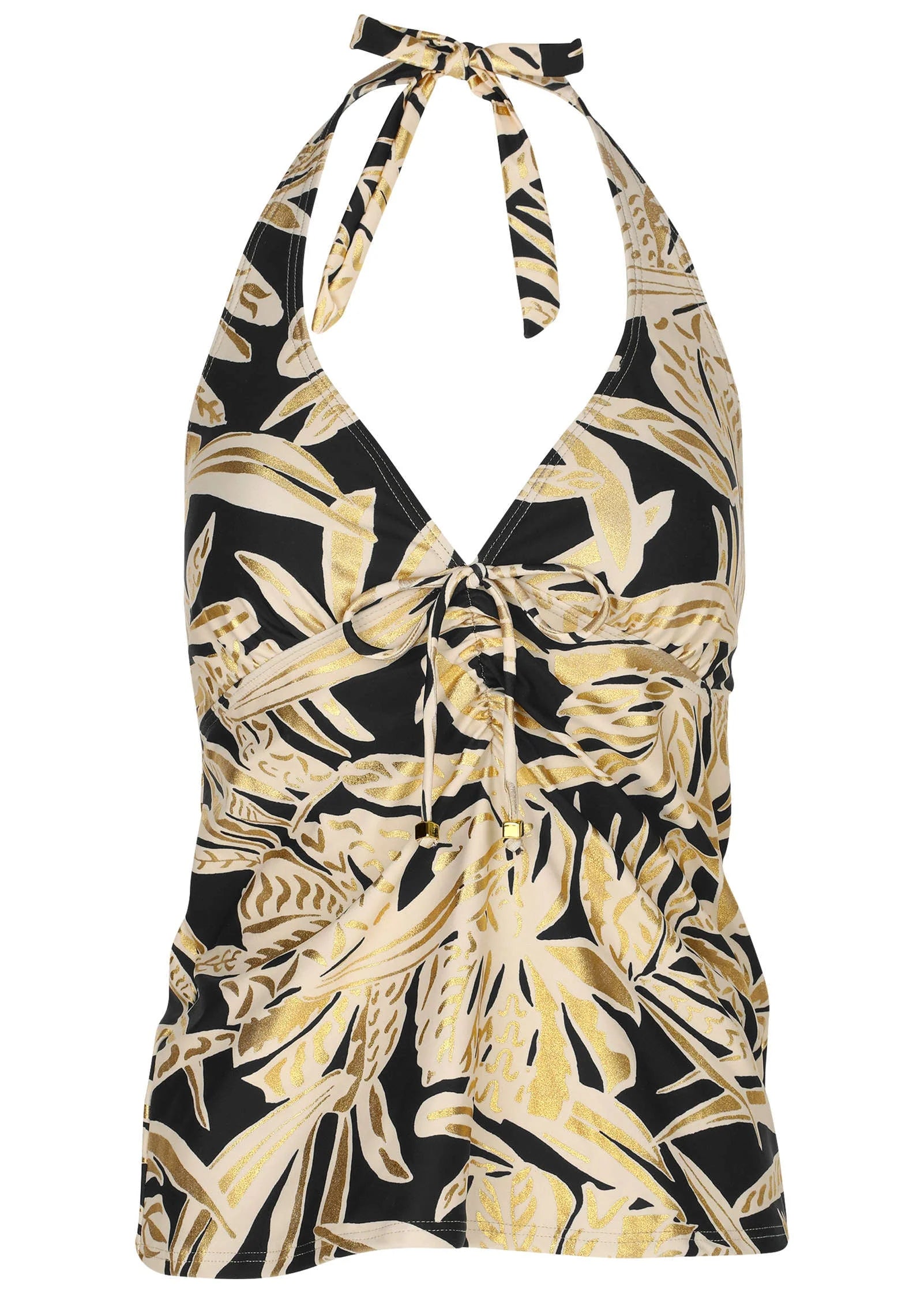 Sicily Halter Tankini Top Tricolor Jungle