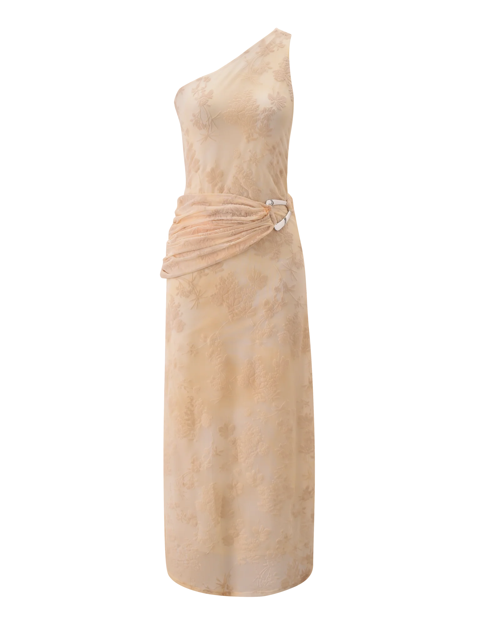 CHARLYSE ONE SHOULDER MAXI DRESS BUTTER YELLOW
