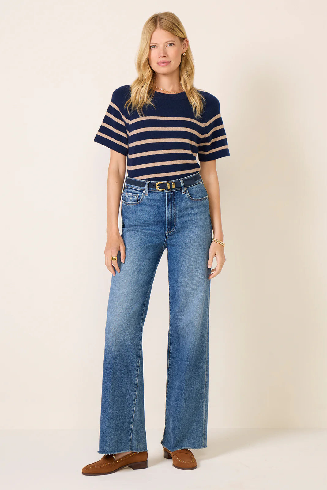 Katie Short Sleeve Raglan Cashmere Tee