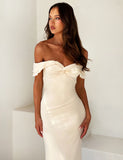 DENALI MAXI DRESS WHITE BONE