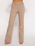 KITTIE HIGH RISE PANT BEIGE TAN