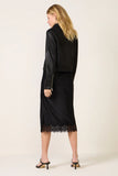Satin Skirt w Lace
