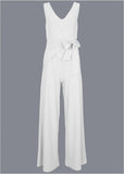 Wide Leg Jumpsuit White