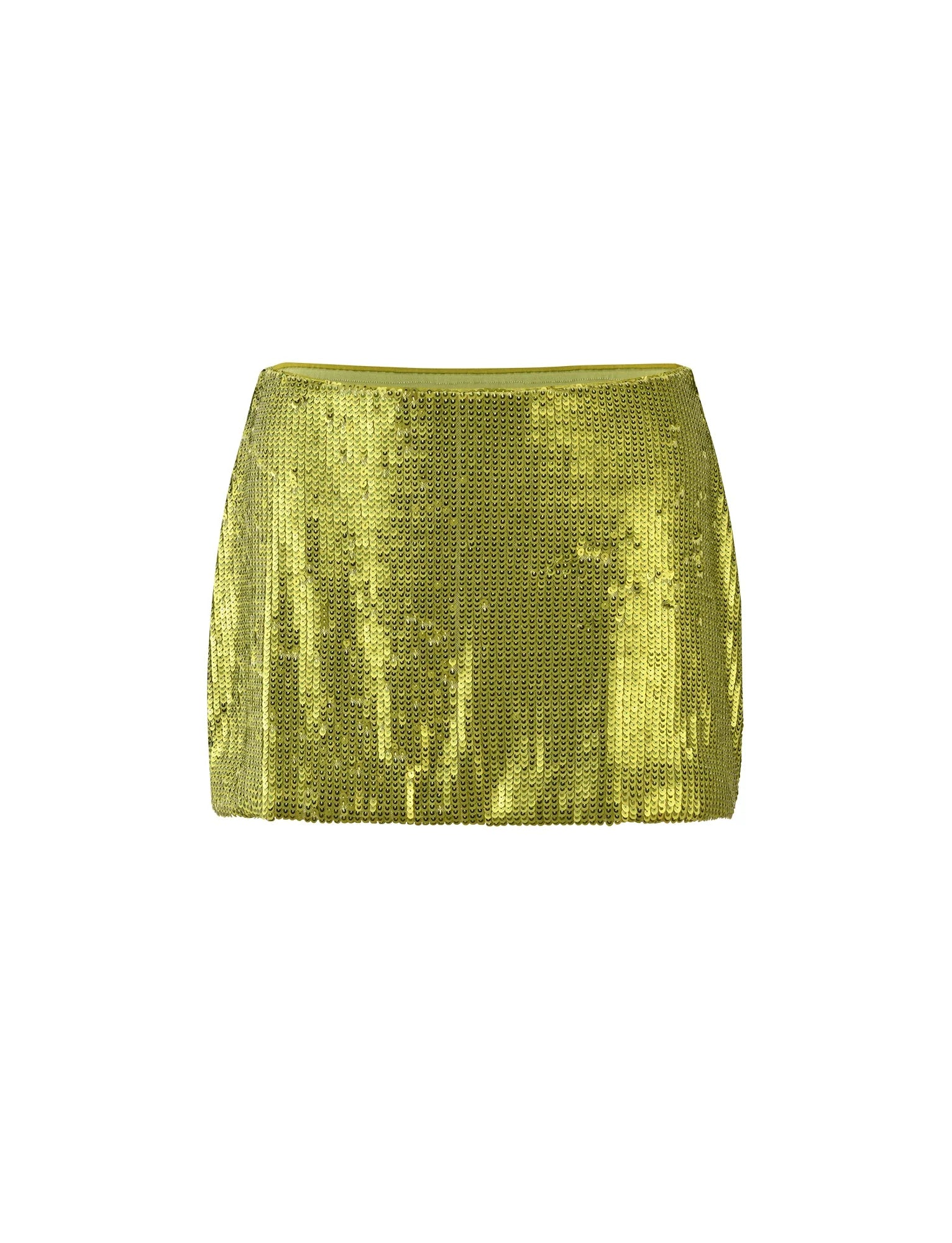 KAYE SKIRT GREEN GREEN SEQUIN