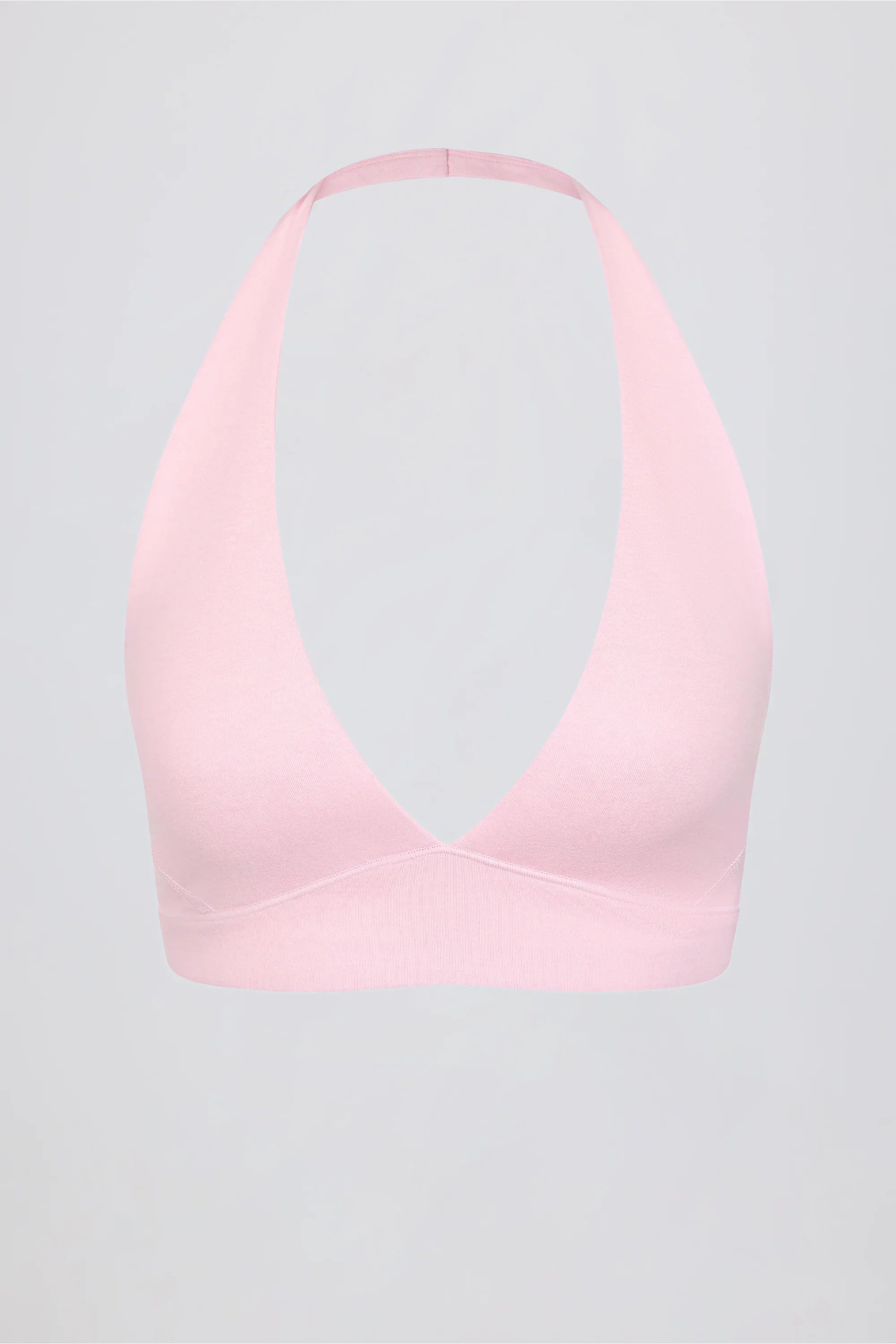 Brushed Jersey V Neck Sports Bra in Bloom