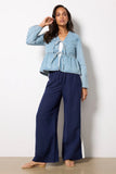 Tie Front Denim Jacket
