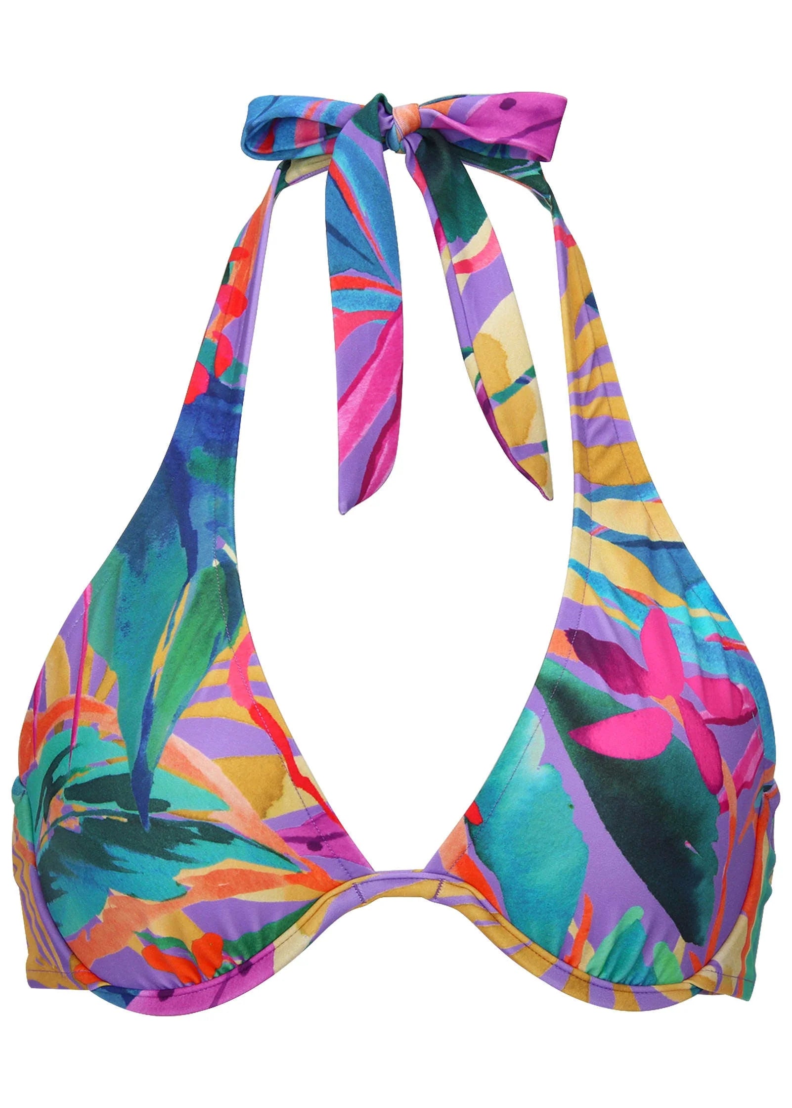 Belize Underwire Bikini Top Purple Paradise