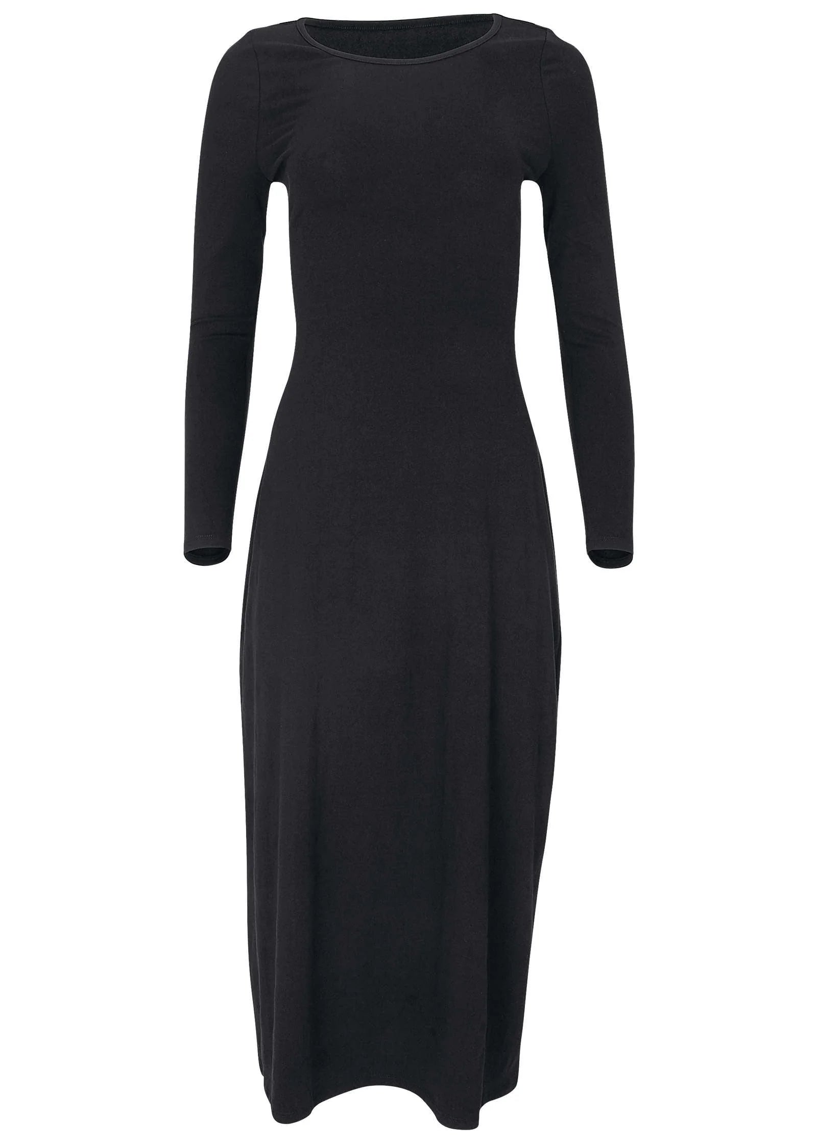 Open Back Maxi Dress Jet Black