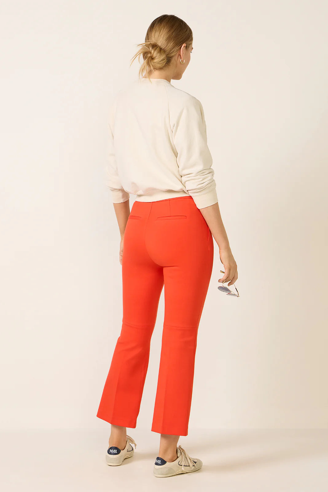 Pintuck Kick Flare Ponte