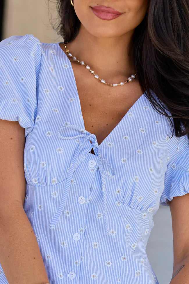 Jessica Blue Daisy Dress