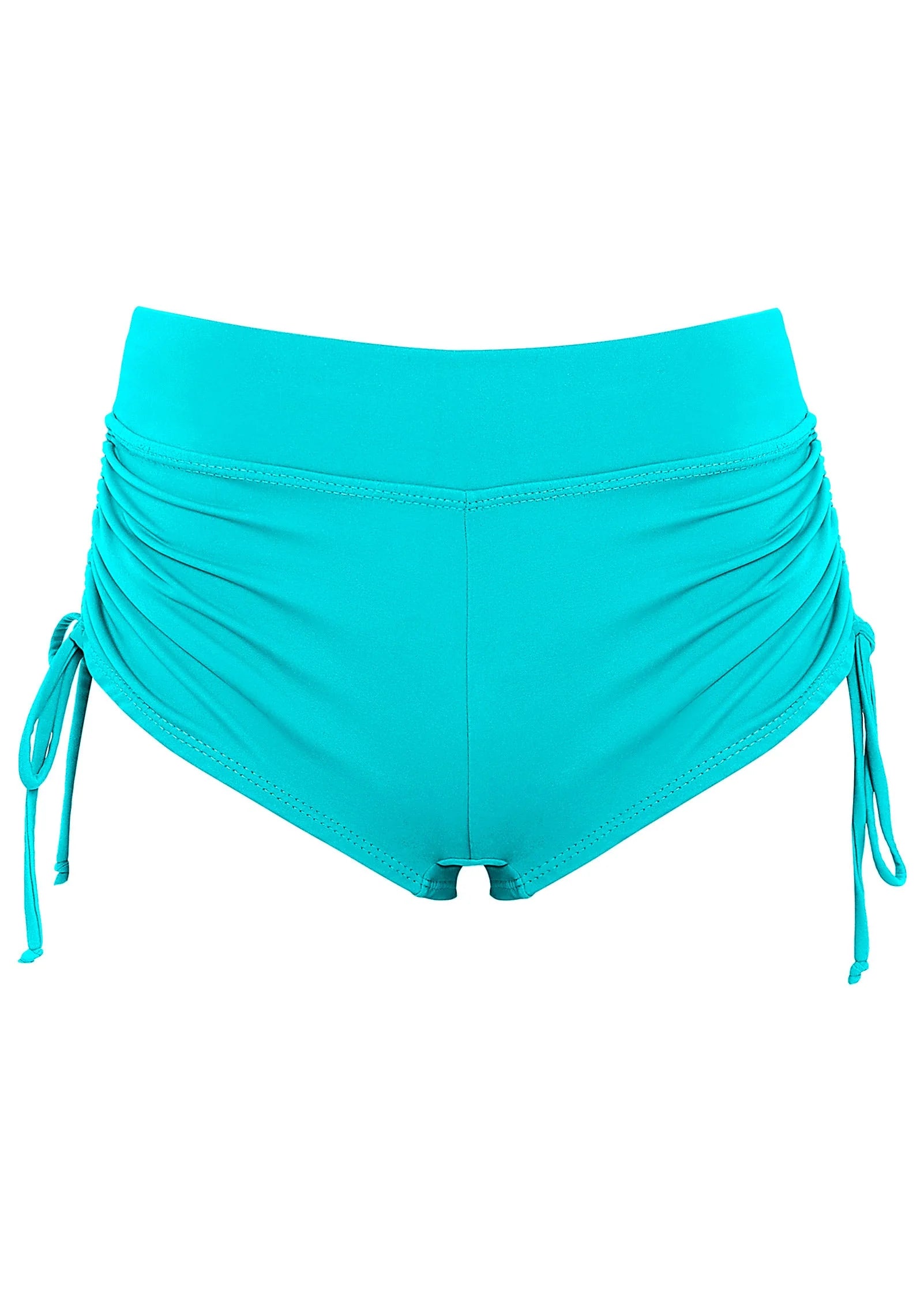 Adjustable Side Swim Short Aqua Reef
