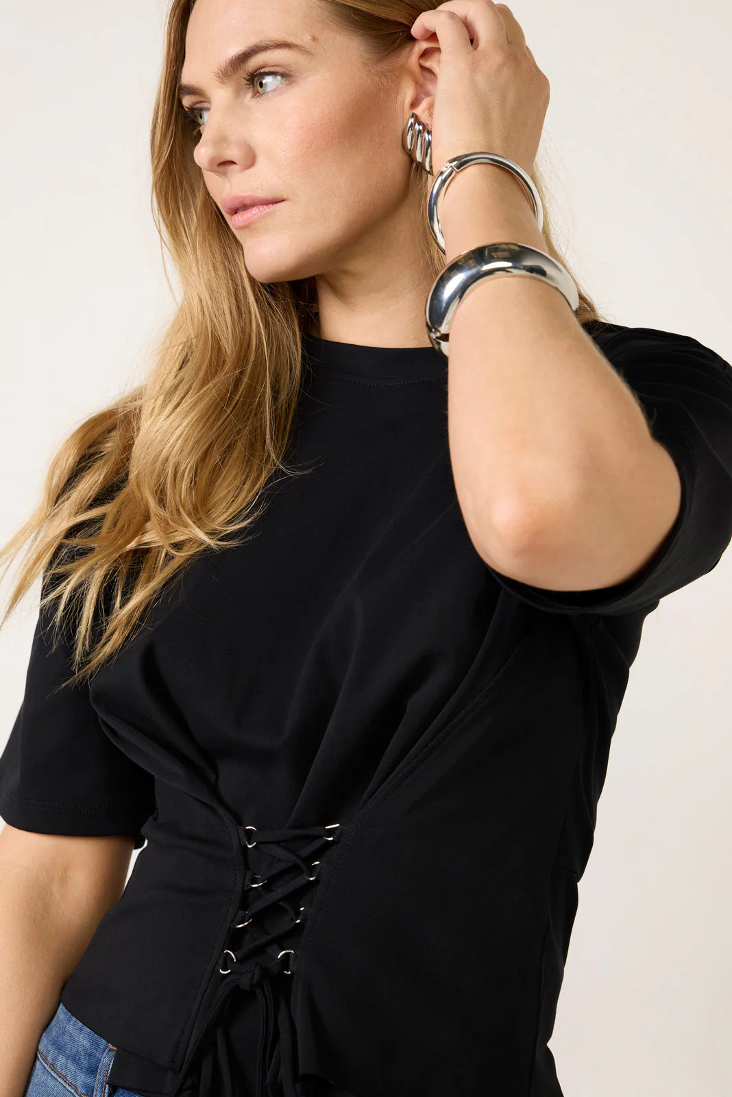 Ada Waist Lace Up Tee