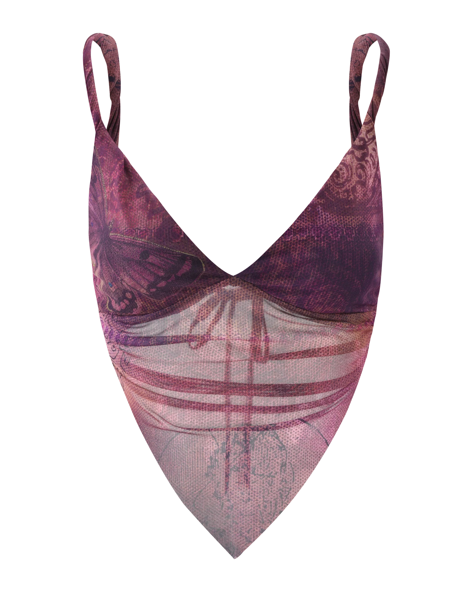 THEO TOP PLUM BUTTERFLY PAISLEY