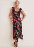 Ruffle Maxi Dress Very Cherry