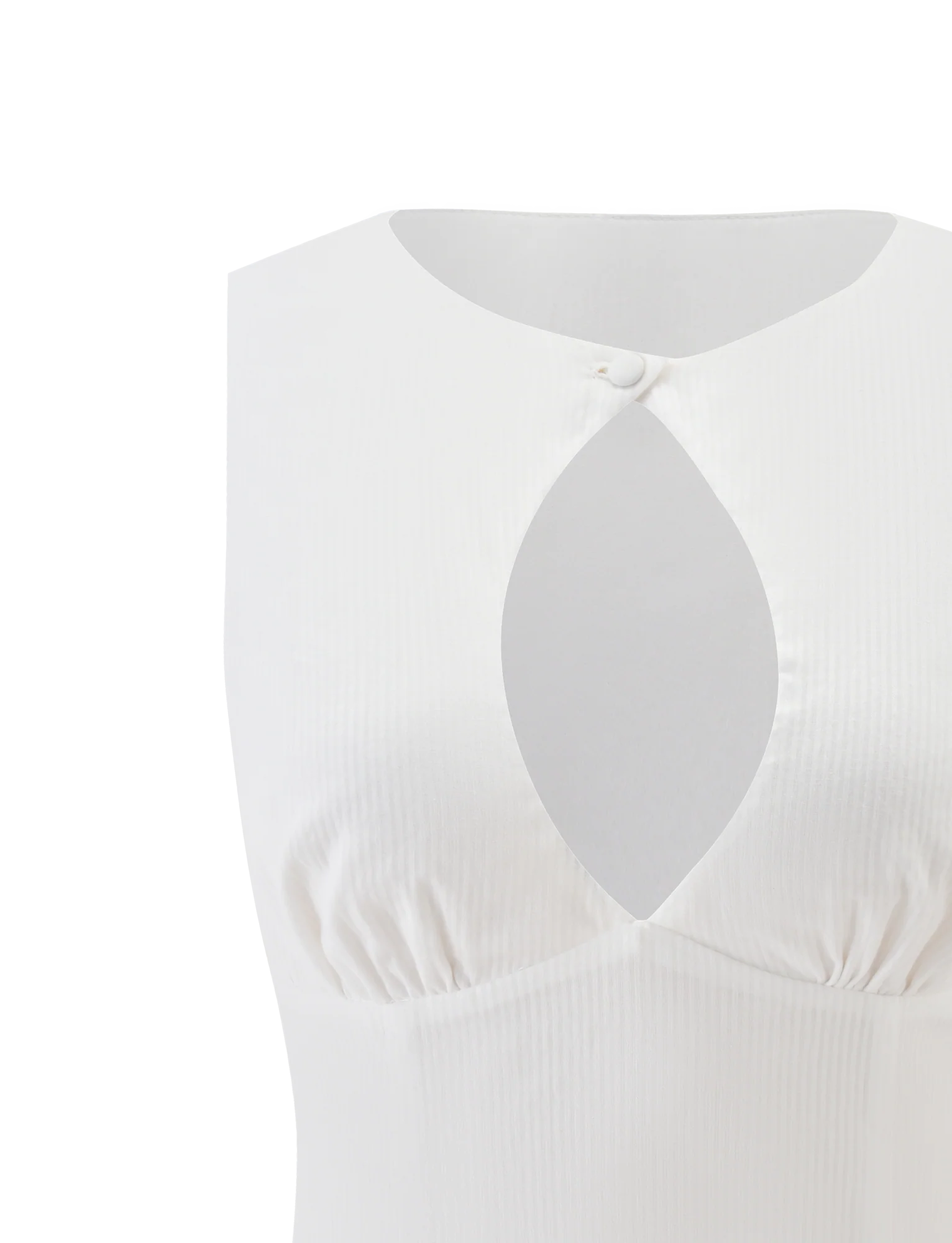 ANIYA KEYHOLE TOP WHITE
