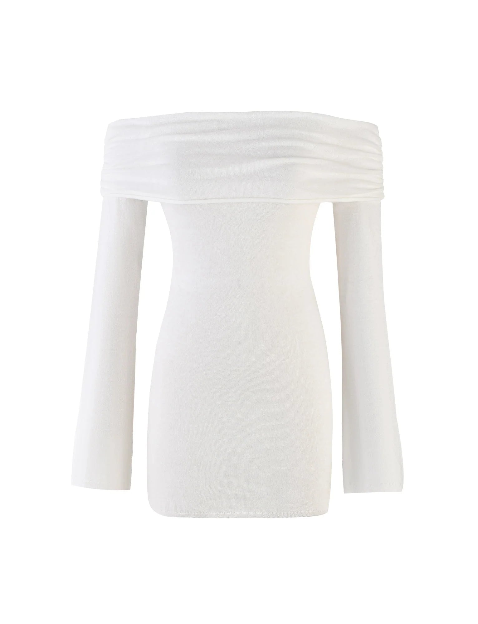 DIEDRE JUMPER DRESS WHITE CREAM
