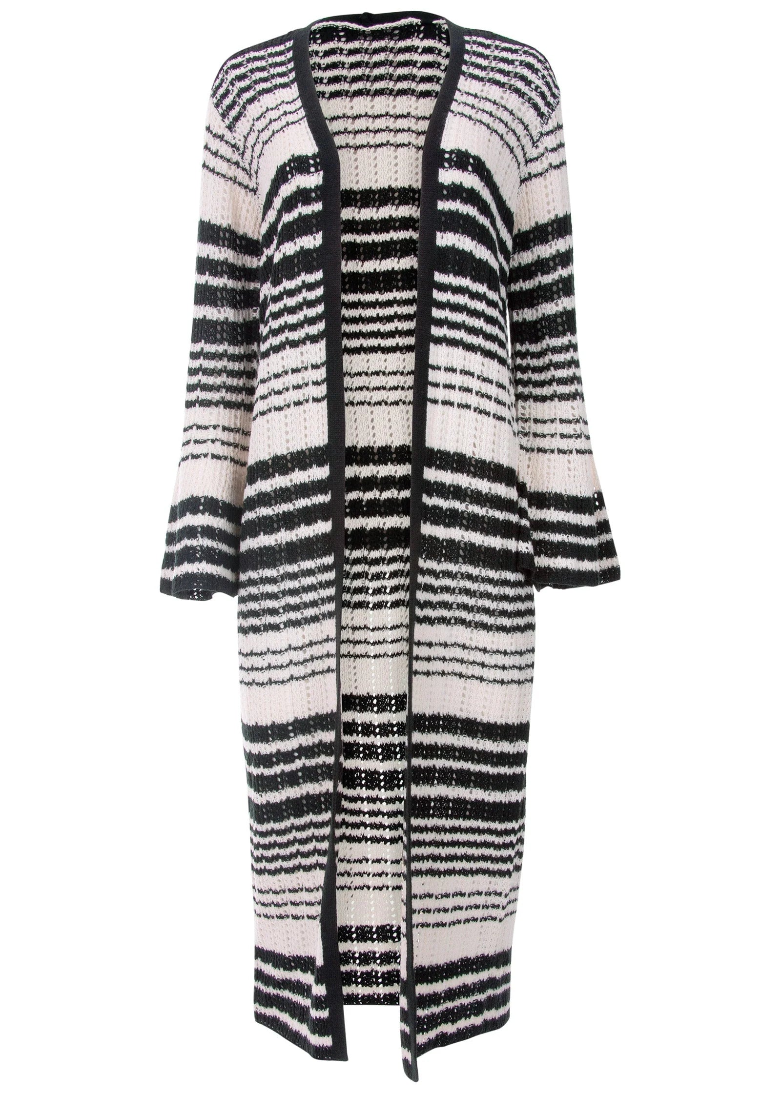 Stripe Duster White Multi