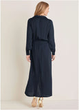 High Slit Maxi Dress Navy