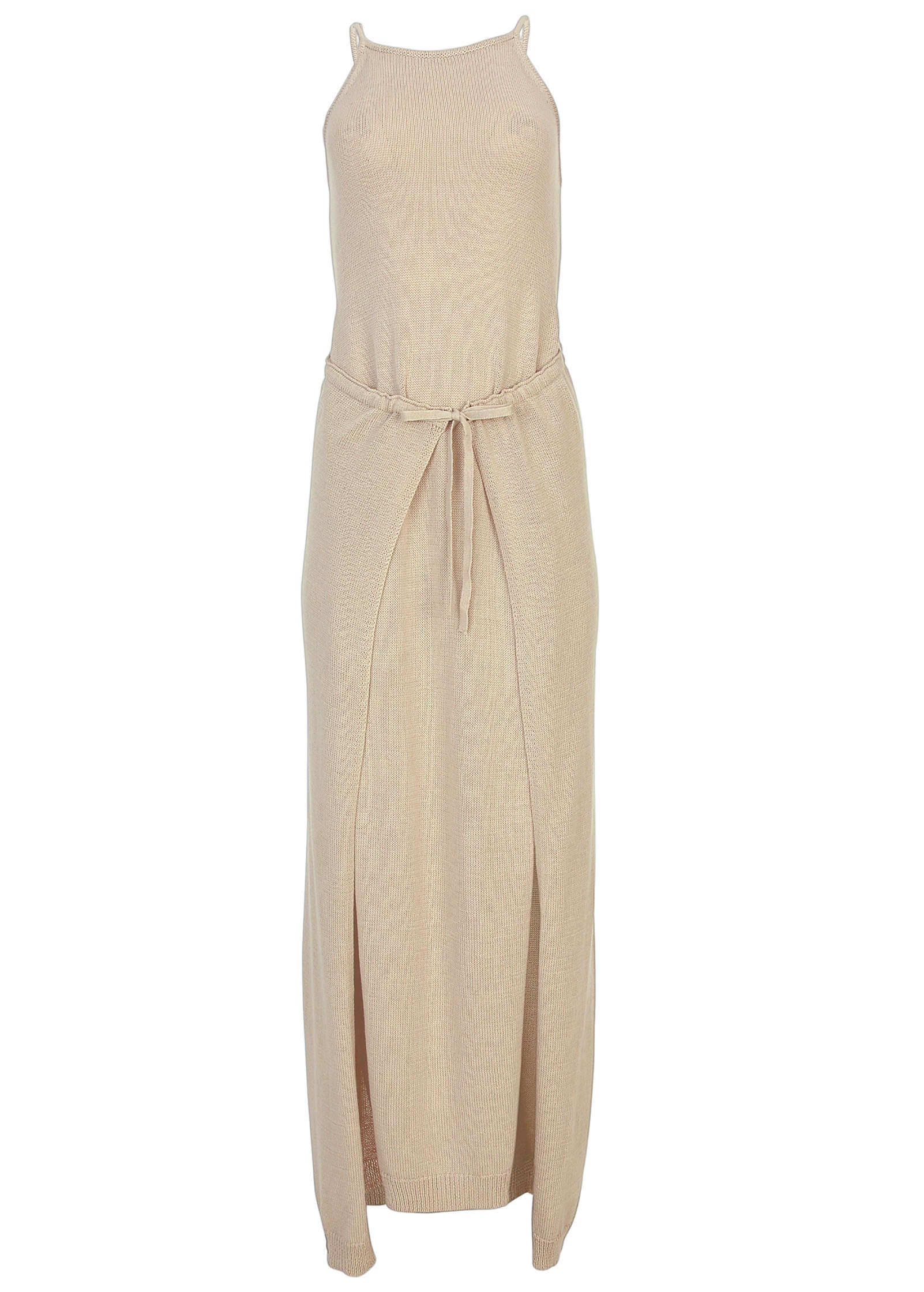 High Slit Sweater Maxi Sand