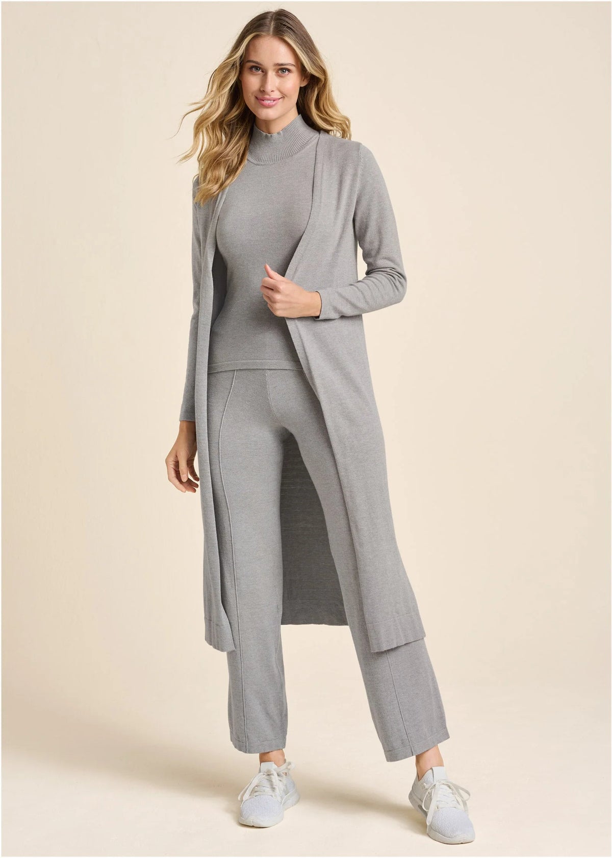 Knit Pants Heather Grey