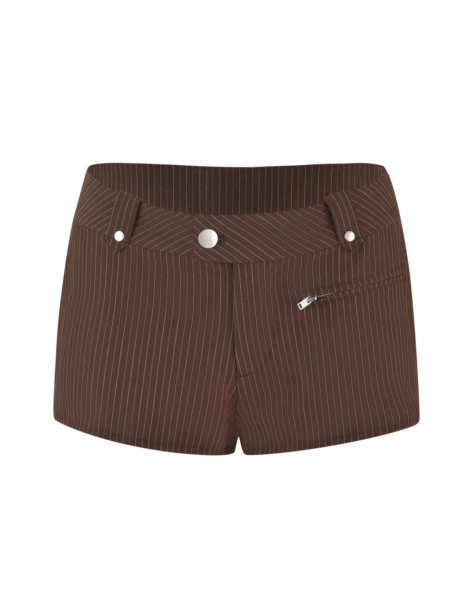 ANTONELLA SHORT BROWN CHOCOLATE CHOCOLATE PINSTRIPE
