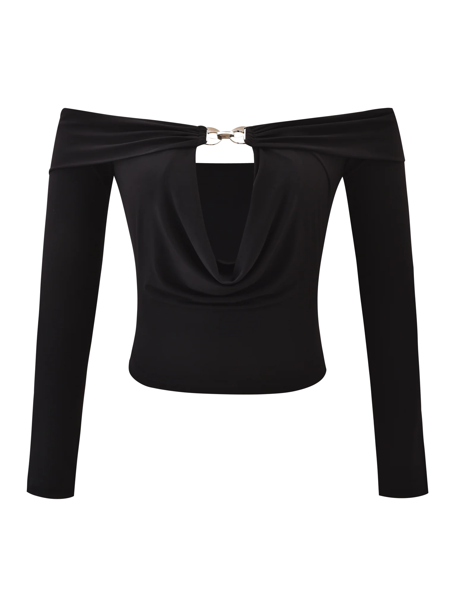 JENESIS LONG SLEEVE TOP BLACK