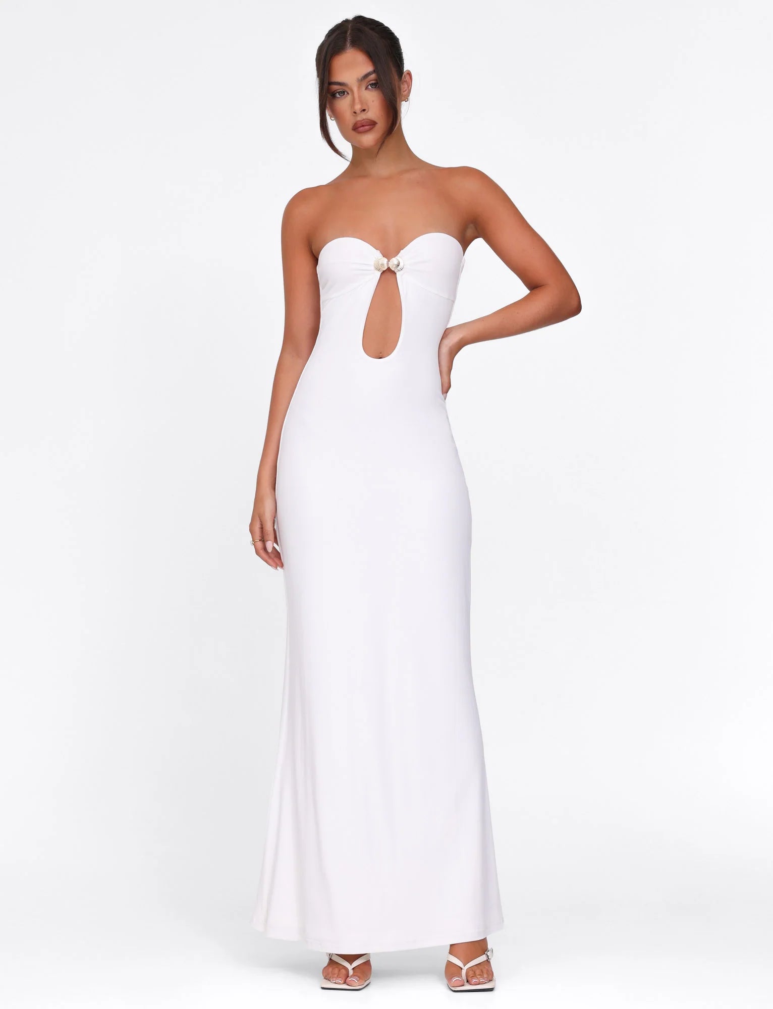 CECILY MAXI DRESS WHITE