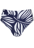 Tahiti Midi Bottom Contrast Bold Leaves