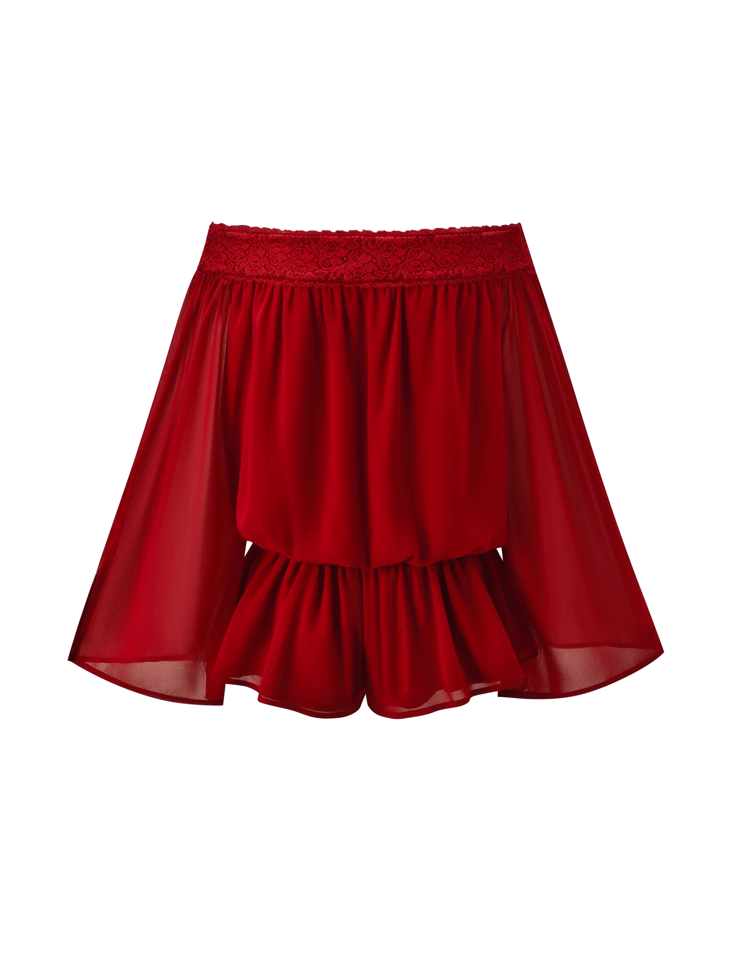 TESSIE PLAYSUIT RED