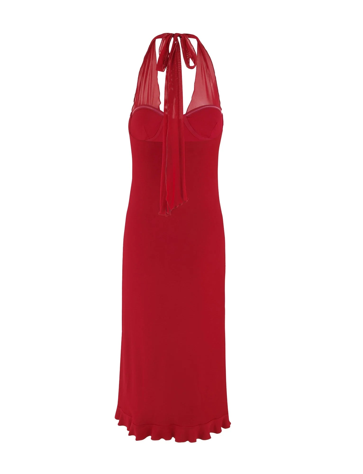 GRANGER MIDI DRESS RED CHERRY RED