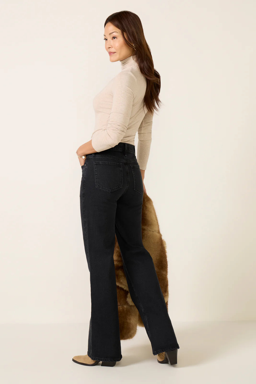 Ever Vintage Bootcut w Slit 32Jean