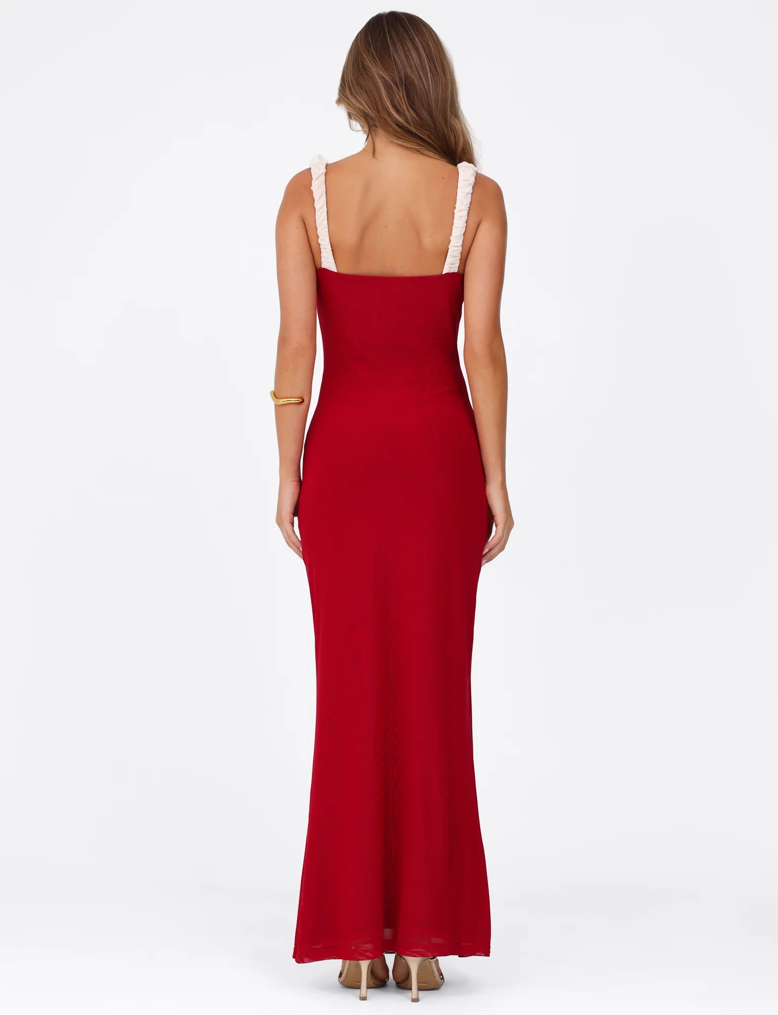 AMARAN MAXI DRESS RED BURGUNDY