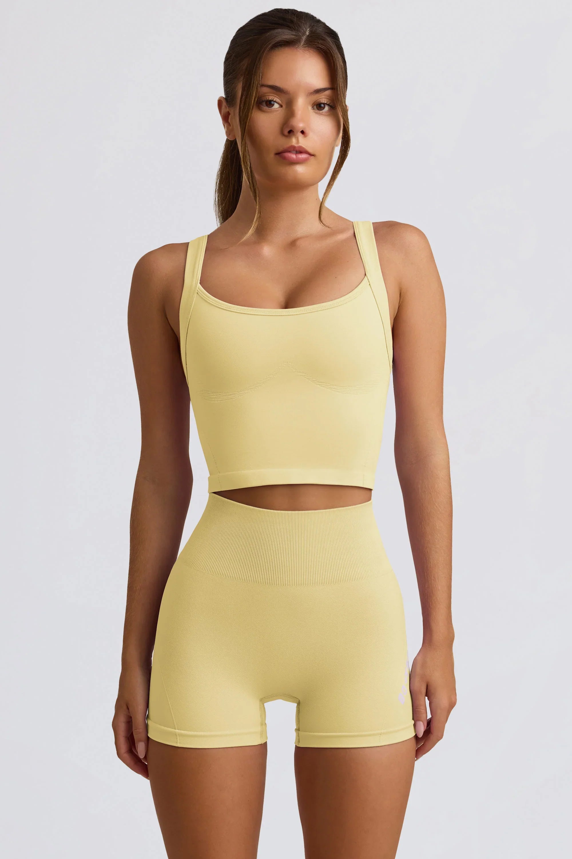 Super Sculpt Seamless Longline Camisole Top in Butter Yellow