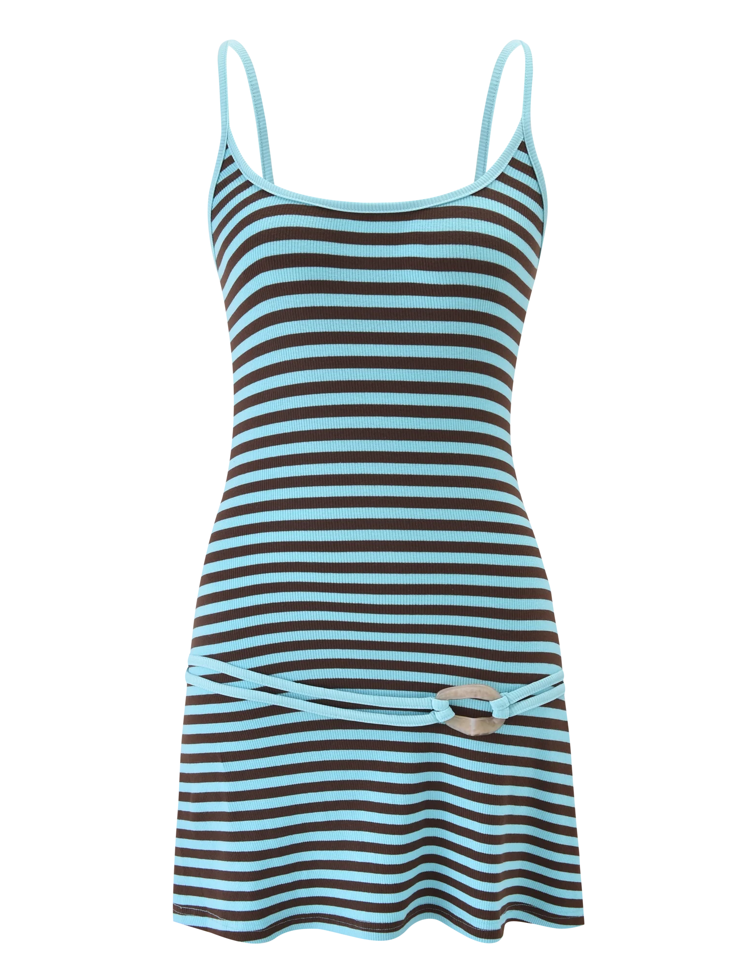 CELESTE MINI DRESS BLUE STRIPE