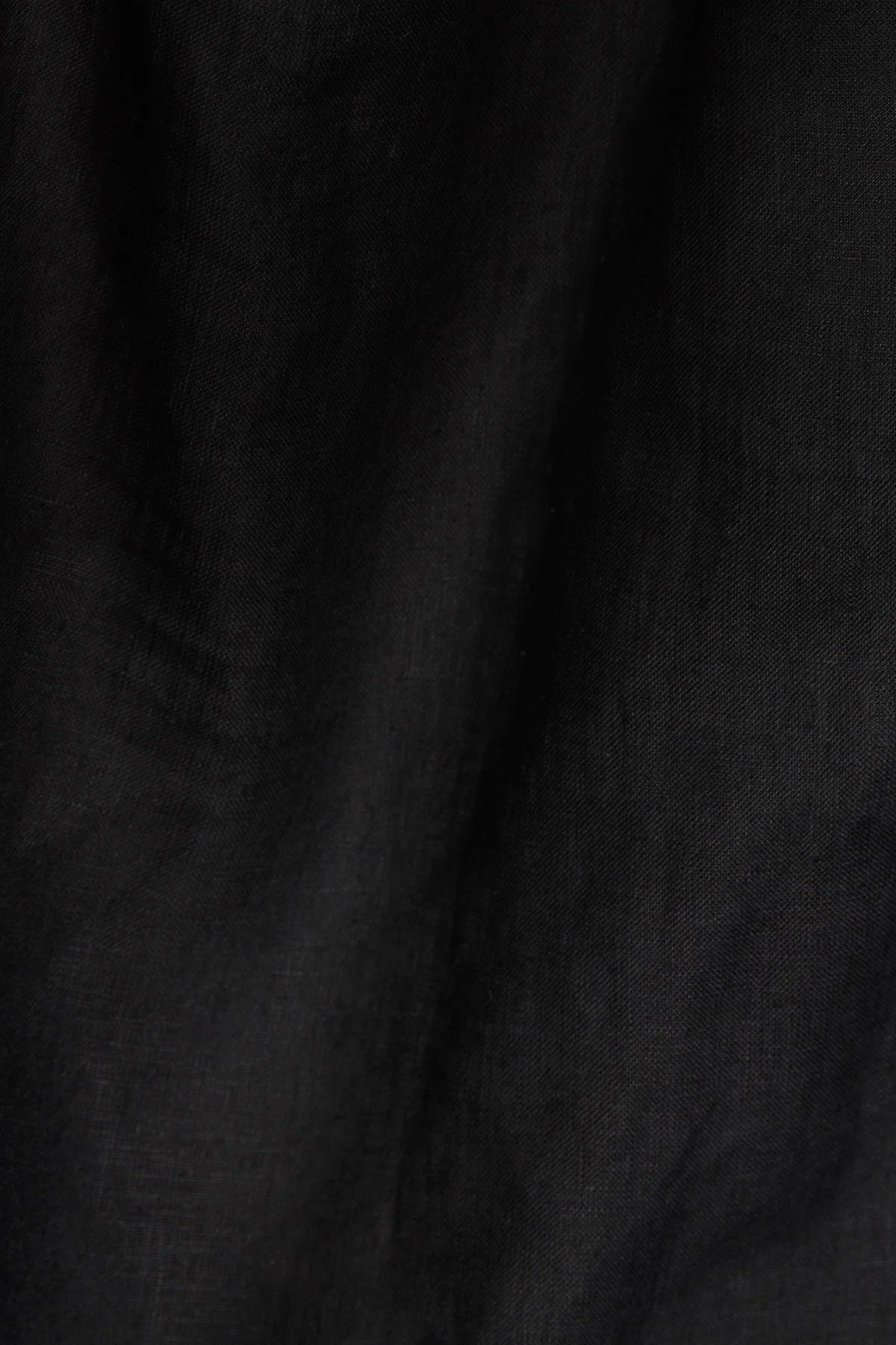 Tallows Blousy Crop Top Black EcoLinen