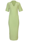 Pointelle Sweater Dress Mint