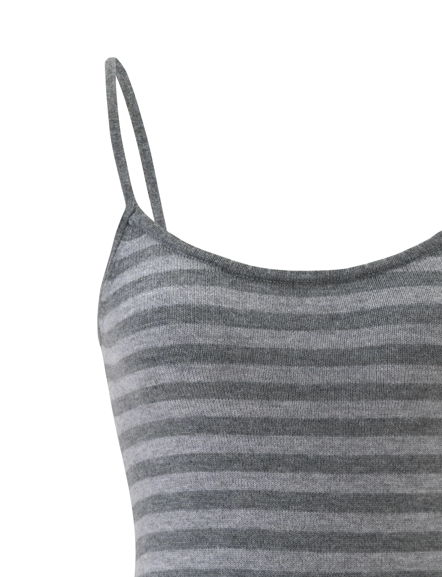 LEORA TOP GREY STRIPE