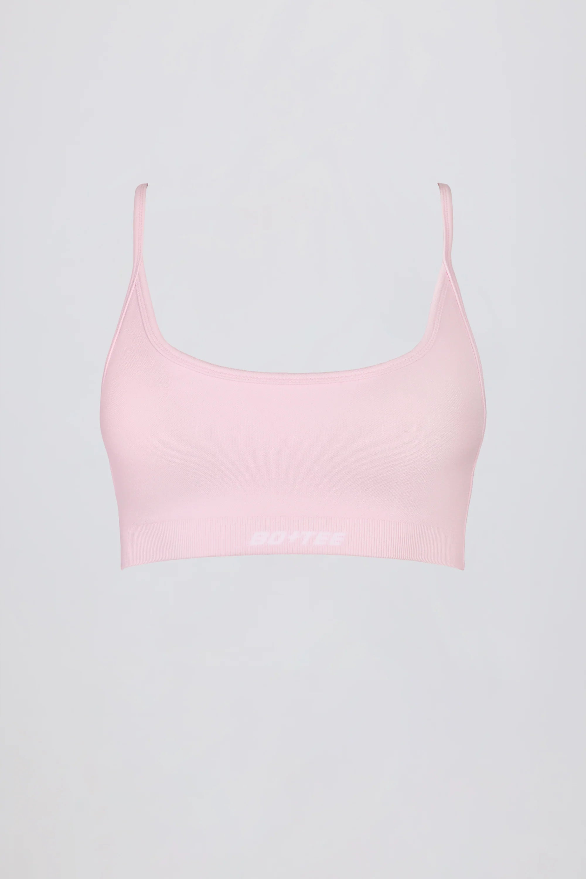 Super Sculpt Seamless Backless Sports Bra in Powder Pink