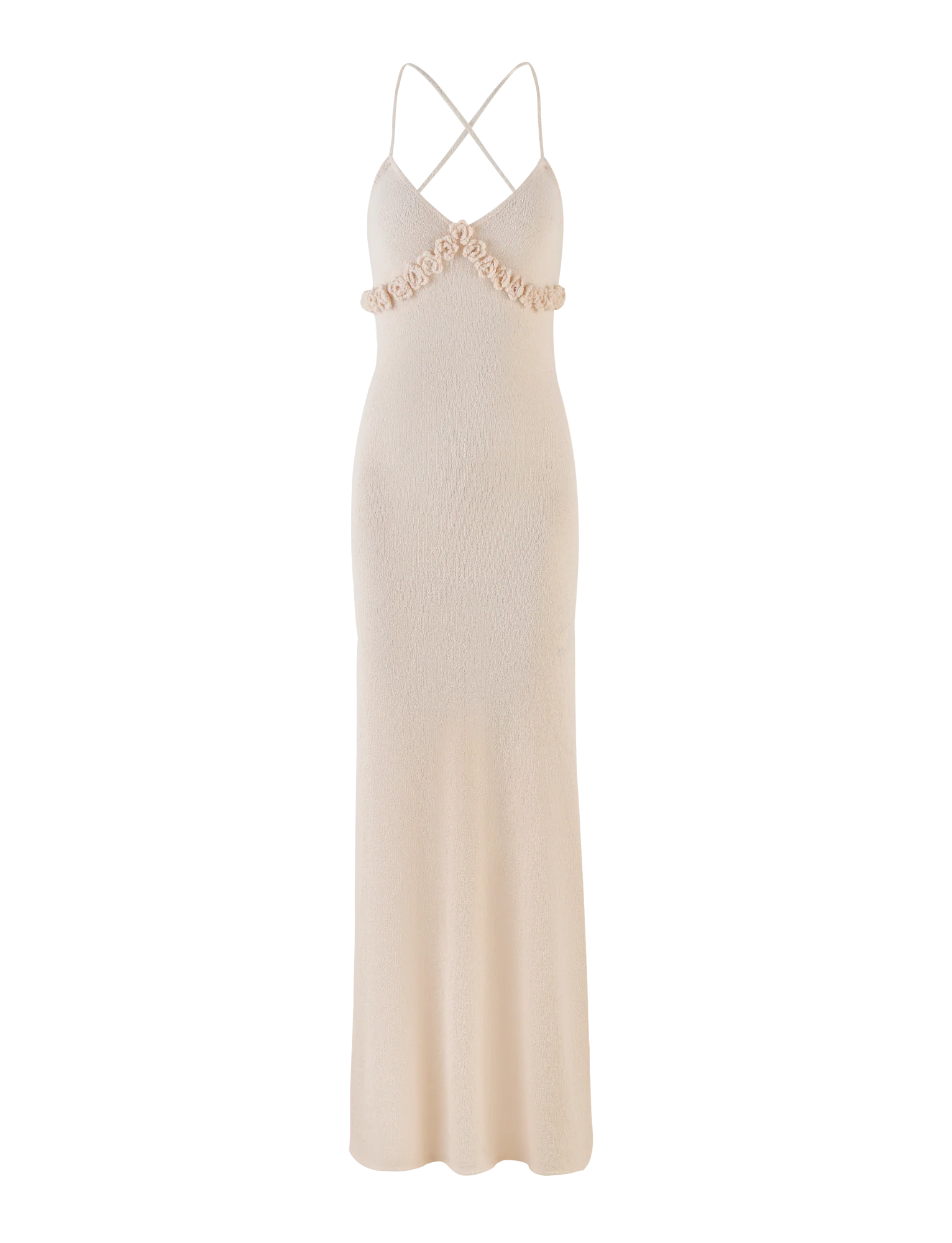 LAVELLE MAXI DRESS WHITE CREAM CREAM
