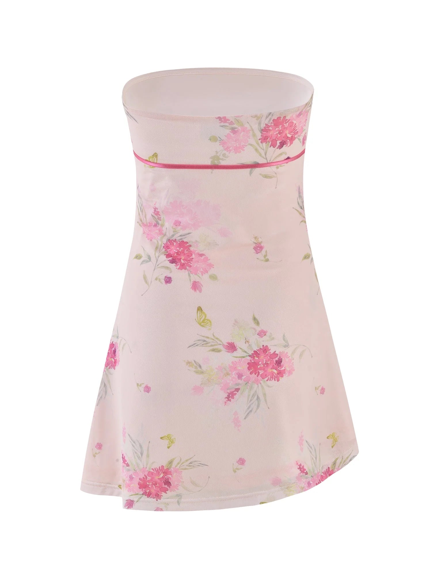 CARSYN MINI DRESS PINK FLORAL WATER COLOUR FLORAL